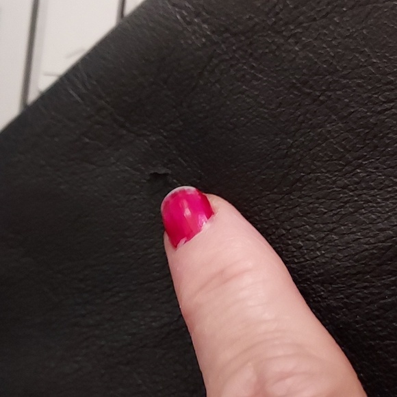 Women's Whet Blu Soft Supple Leather Black Trench Coat Size Medium - Picture 9 of 9